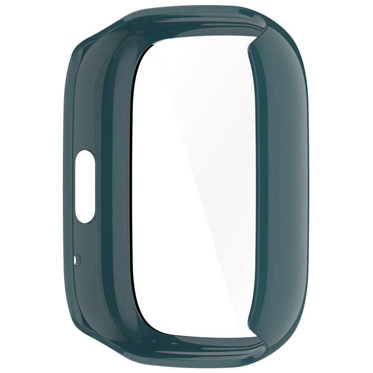 For Lifesense Watch 3 Case Hard PC All-Around Watch Cover with Tempered Glass Film - Green