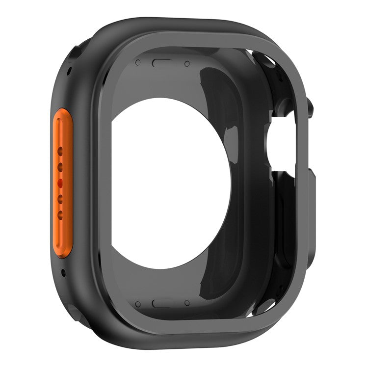 For Apple Watch Ultra 2 49mm / Ultra 49mm Protective Case Alloy Watch Frame - Black