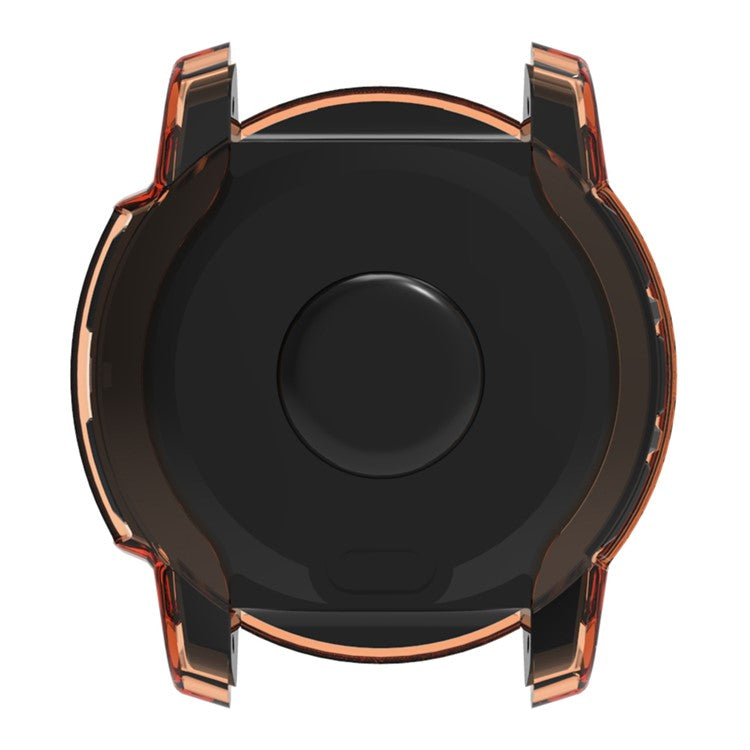 For Garmin Instinct 3 45mm Watch Case Soft TPU Protective Cover - Transparent Black