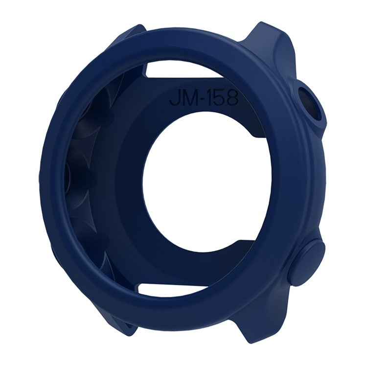 For Garmin Forerunner 158 Anti Scratch Protective Case Silicone Watch Cover - Dark Blue