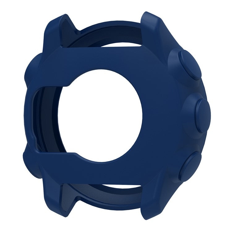 For Garmin Forerunner 158 Anti Scratch Protective Case Silicone Watch Cover - Dark Blue