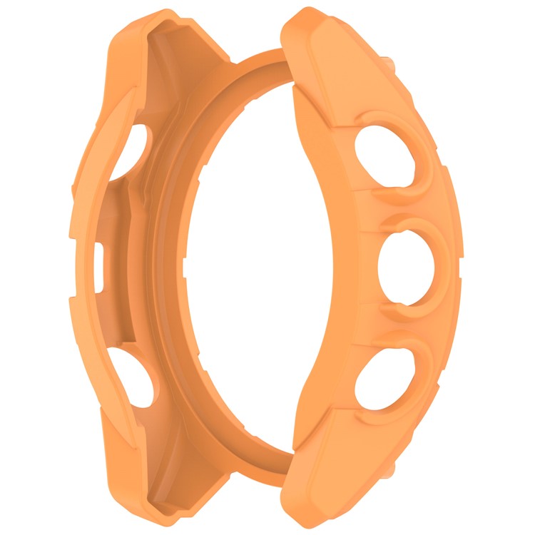 For Garmin Tactix 8 51mm SOLAR Version Soft TPU Watch Case Hollow Shockproof Bumper Frame Cover - Orange