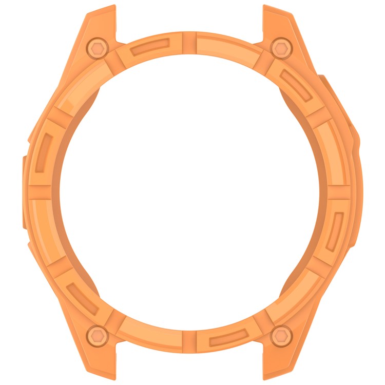 For Garmin Tactix 8 51mm SOLAR Version Soft TPU Watch Case Hollow Shockproof Bumper Frame Cover - Orange