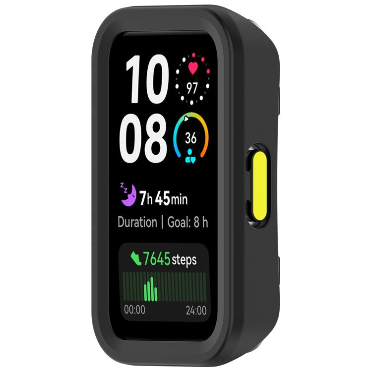 Watch Case For Huawei Band 10 NFC  /  10  /  9 NFC  /  9  /  8 NFC  /  8 Half-Wrapped Hollow Hard PC Protective Cover - Black  /  Green