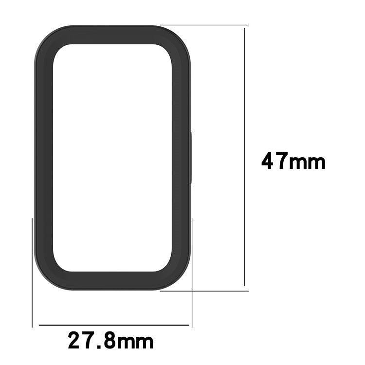 Watch Case For Huawei Band 10 NFC  /  10  /  9 NFC  /  9  /  8 NFC  /  8 Half-Wrapped Hollow Hard PC Protective Cover - Purple