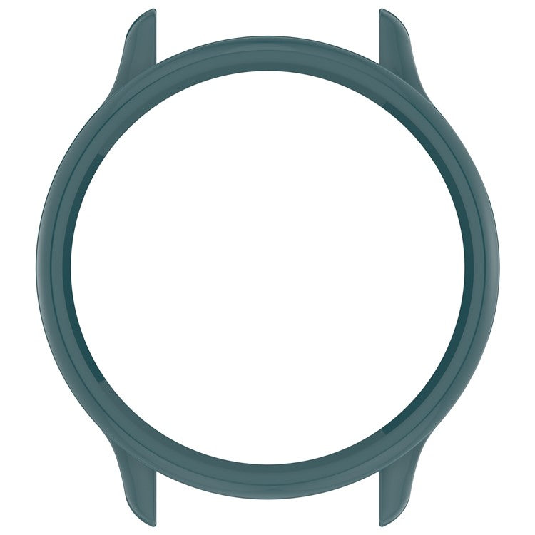 For Garmin Vivoactive 6 Half Coverage Hollow-Out Protective Cover PC Watch Frame Case - Glossy Green