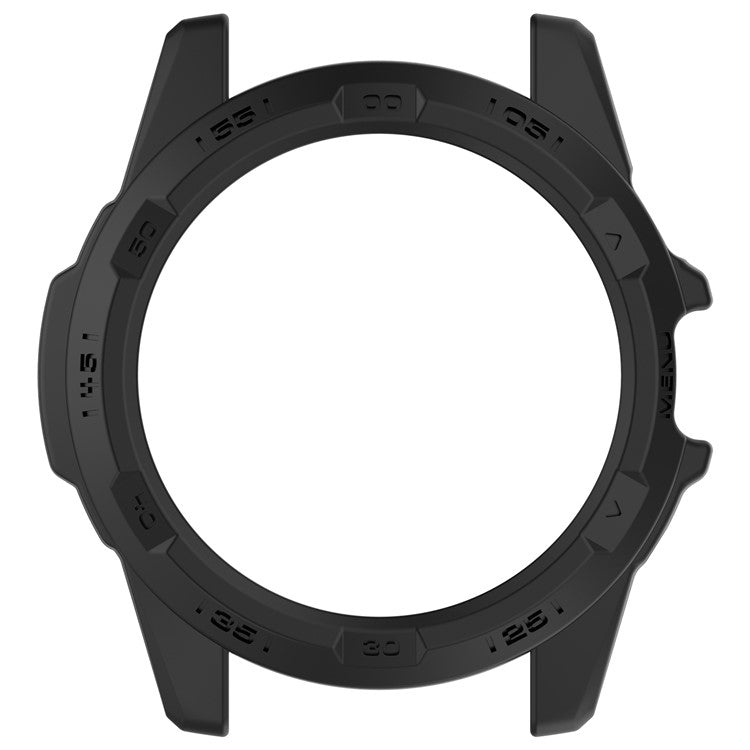 For TicWatch Atlas TPU Watch Case Hollow Shockproof Bumper Frame - Black