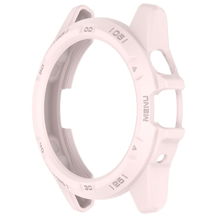 For TicWatch Atlas TPU Watch Case Hollow Shockproof Bumper Frame - Pink