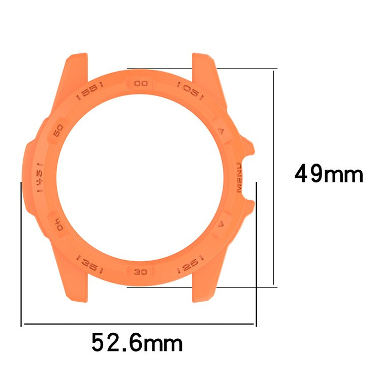 For TicWatch Atlas TPU Watch Case Hollow Shockproof Bumper Frame - Pink