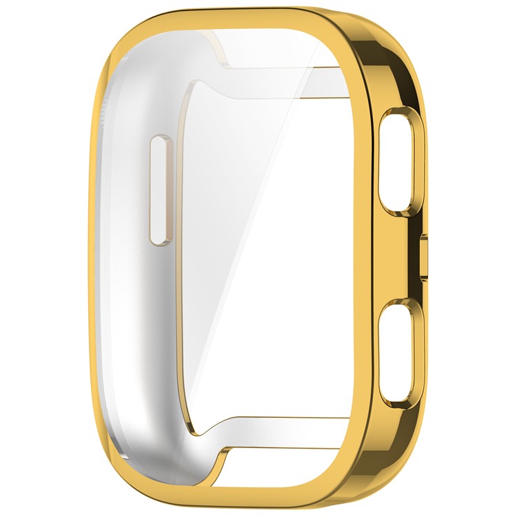 For Huami Amazfit Bip 6 (A2435) Watch Case Full Coverage Flexible TPU Electroplating Cover - Gold