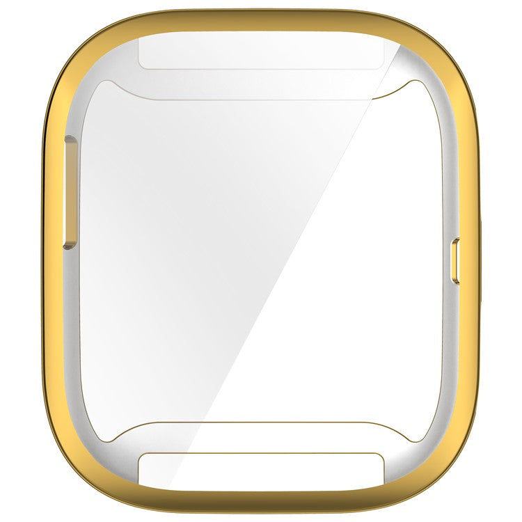 For Huami Amazfit Bip 6 (A2435) Watch Case Full Coverage Flexible TPU Electroplating Cover - Gold