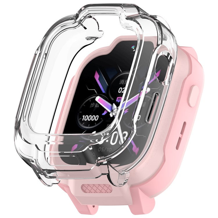 For Xiaomi Smart Kids Watch TPU Watch Case Hollow Design Watch Protective Cover - Transparent
