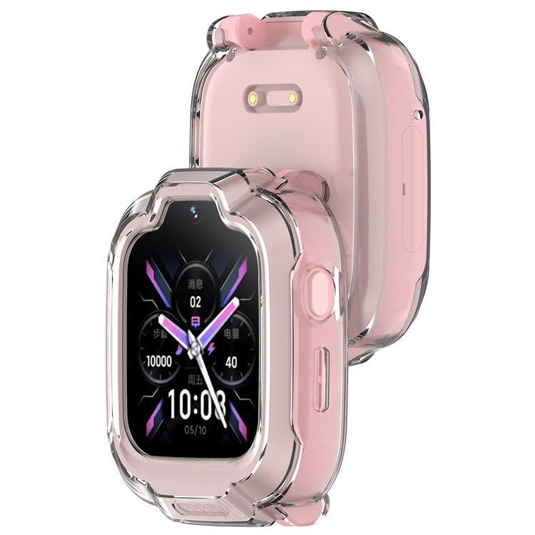 For Xiaomi Smart Kids Watch TPU Watch Case Hollow Design Watch Protective Cover - Transparent