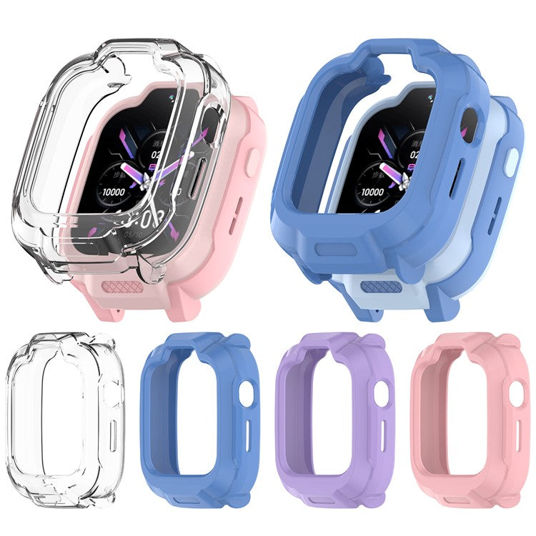 For Xiaomi Smart Kids Watch TPU Watch Case Hollow Design Watch Protective Cover - Transparent