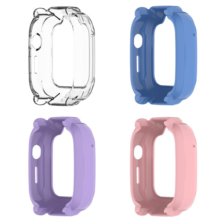 For Xiaomi Smart Kids Watch TPU Watch Case Hollow Design Watch Protective Cover - Transparent