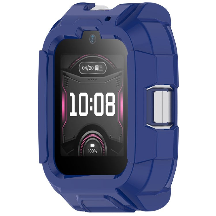 For Honor Whizkid 2 Pro Kids Smartwatch TPU Watch Case Hollow Design Watch Protective Cover - Blue