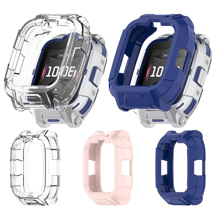 For Honor Whizkid 2 Pro Kids Smartwatch TPU Watch Case Hollow Design Watch Protective Cover - Blue