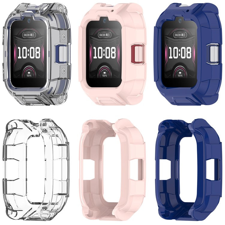 For Honor Whizkid 2 Pro Kids Smartwatch TPU Watch Case Hollow Design Watch Protective Cover - Blue