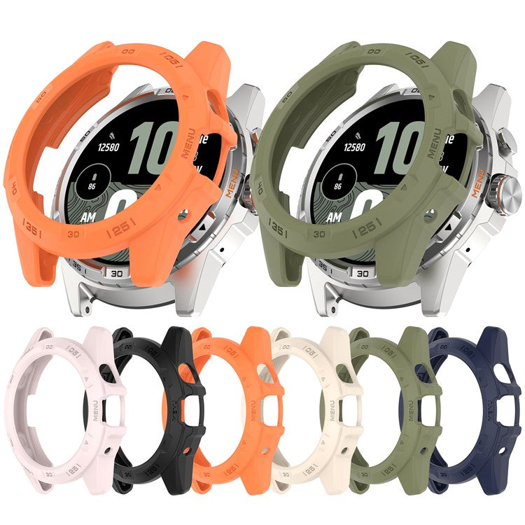 For TicWatch Atlas TPU Protective Case Hollow Design Shockproof Watch Cover - Starlight