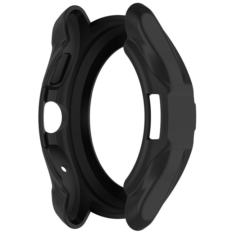 For TicWatch Pro 5 Enduro TPU Protective Case Hollow Design Shockproof Watch Cover - Black