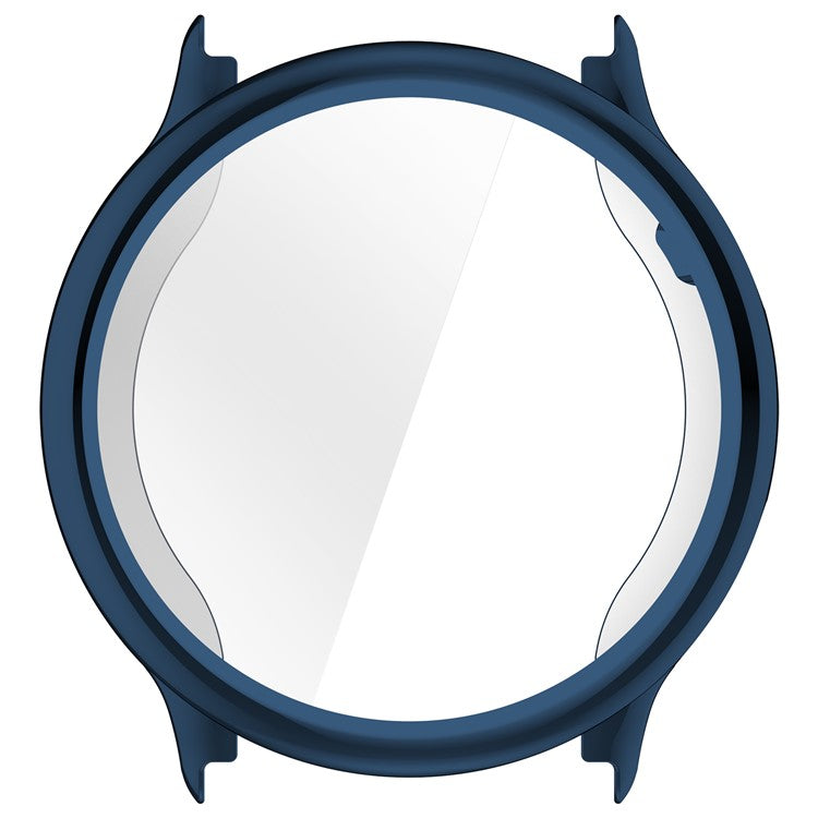 For Garmin Vivoactive 6 Watch Case Full Coverage Flexible TPU Electroplating Cover - Navy Blue