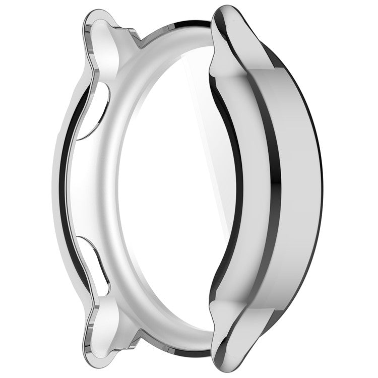For Garmin Vivoactive 6 Watch Case Full Coverage Flexible TPU Electroplating Cover - Silver