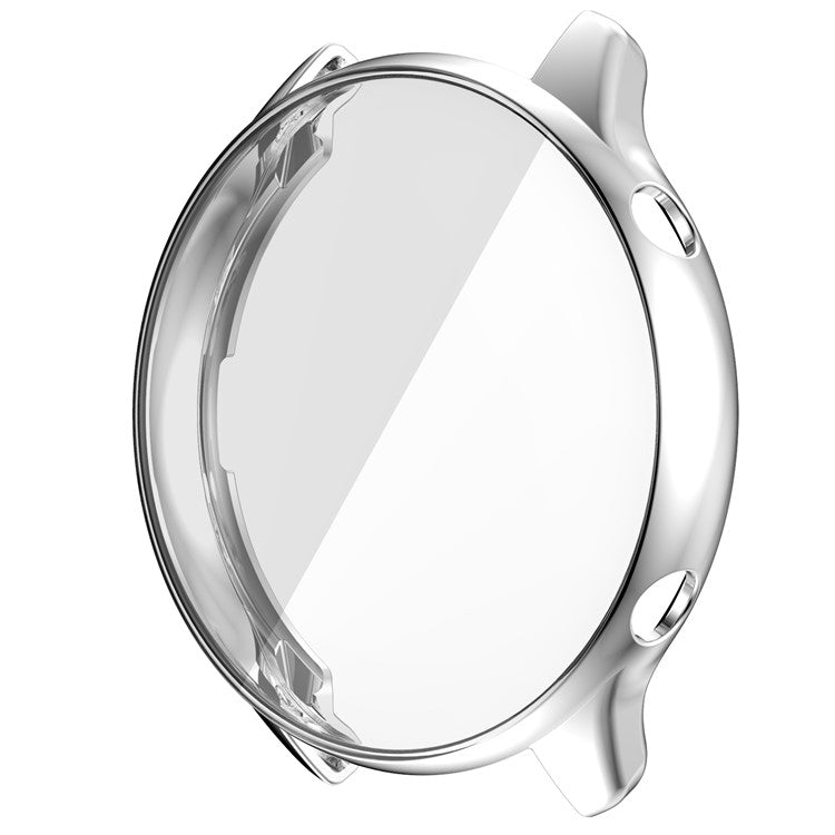Soft TPU Electroplated Anti-Scratch Smart Watch Frame Case Cover for Huami Amazfit GTR2 - Silver
