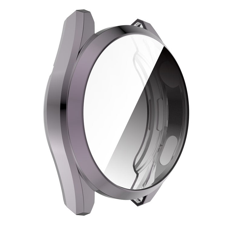 Shockproof Electroplate TPU Watch Frame Case Protector for Huawei Watch 3 Pro 48mm - Grey