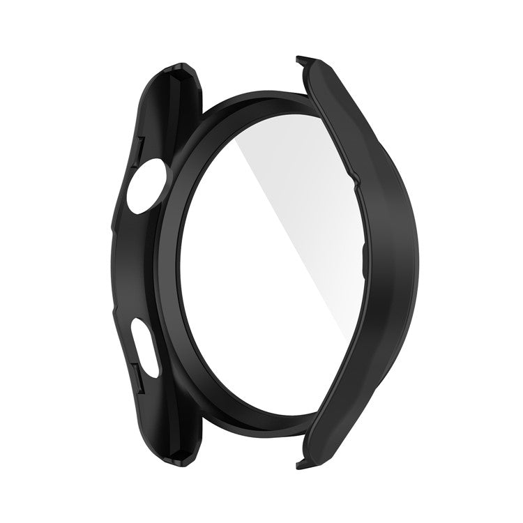 For Huawei Watch 3 Pro Full Coverage PC Protective Cover with Tempered Glass Hard Screen Protector - Black