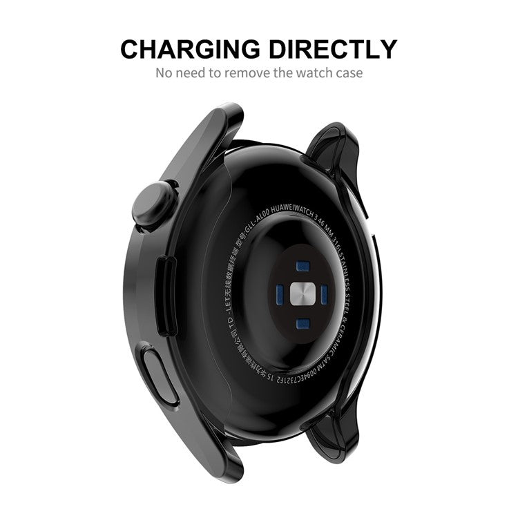 ENKAY HAT PRINCE All-round Protection Electroplating TPU Watch Case Cover for Huawei Watch 3 46mm - Rose Gold