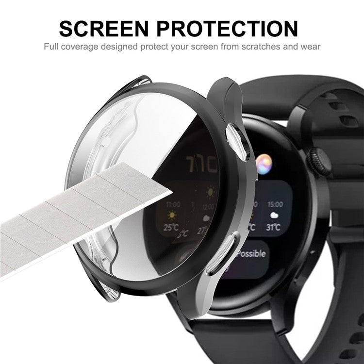 ENKAY HAT PRINCE All-round Protection Electroplating TPU Watch Case Cover for Huawei Watch 3 46mm - Rose Gold