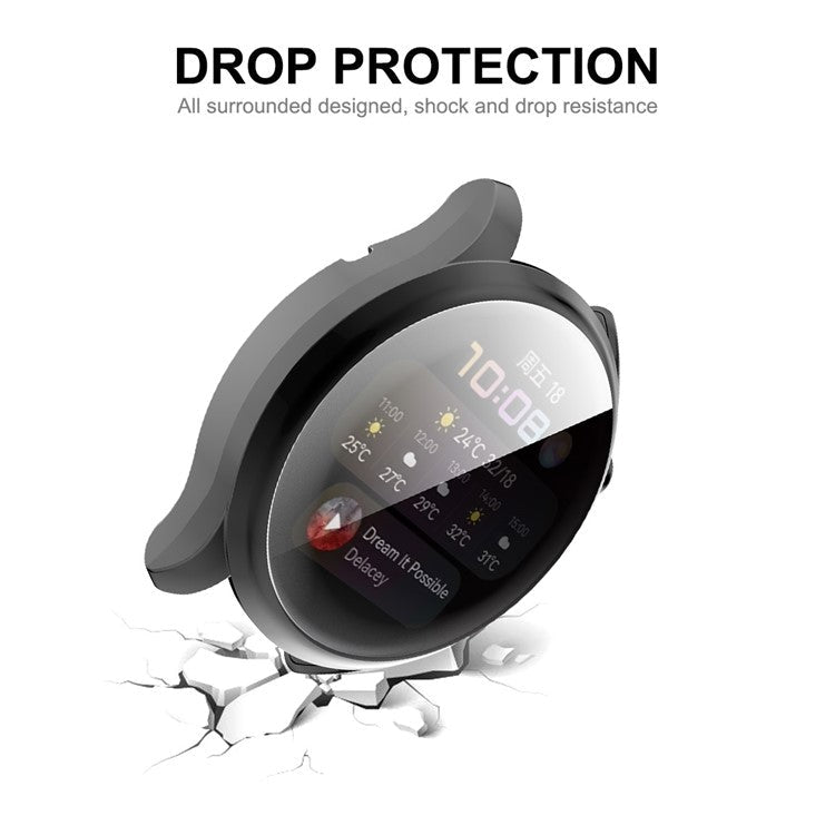 ENKAY HAT PRINCE All-round Protection Electroplating TPU Watch Case Cover for Huawei Watch 3 46mm - Rose Gold