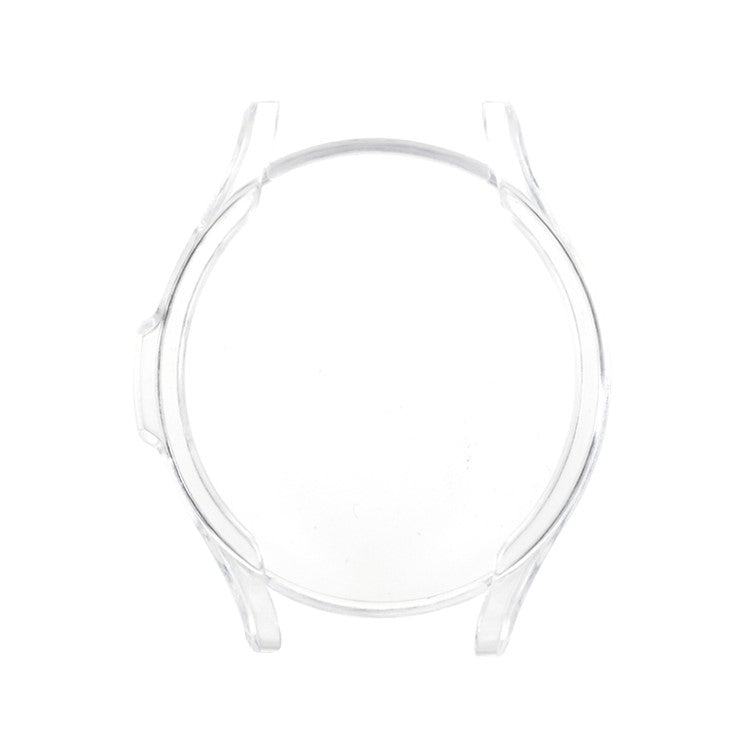 Half Wrapped Electroplating TPU Smart Watch Case Cover Frame for Samsung Galaxy Watch4 Classic 46mm - Transparent