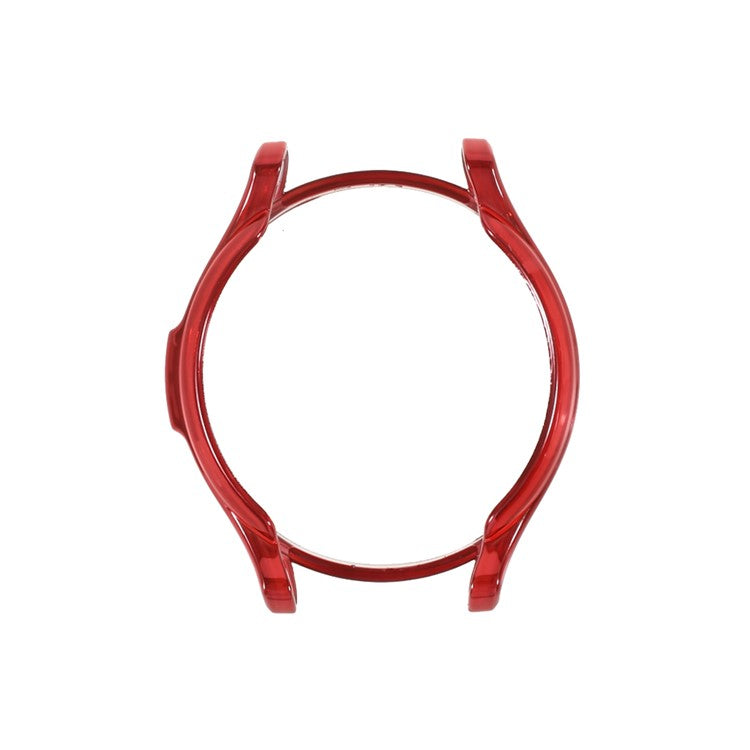 Electroplating Soft TPU Smart Watch Case Cover Shell Protector for Samsung Galaxy Watch4 Classic 42mm - Red