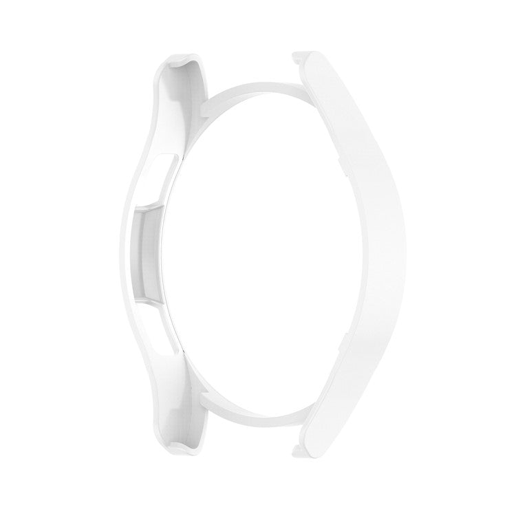 Shockproof Half Watch Protective Cover Film Hollowed PC Watch Frame Case for Samsung Galaxy Watch4 Classic 42mm - White