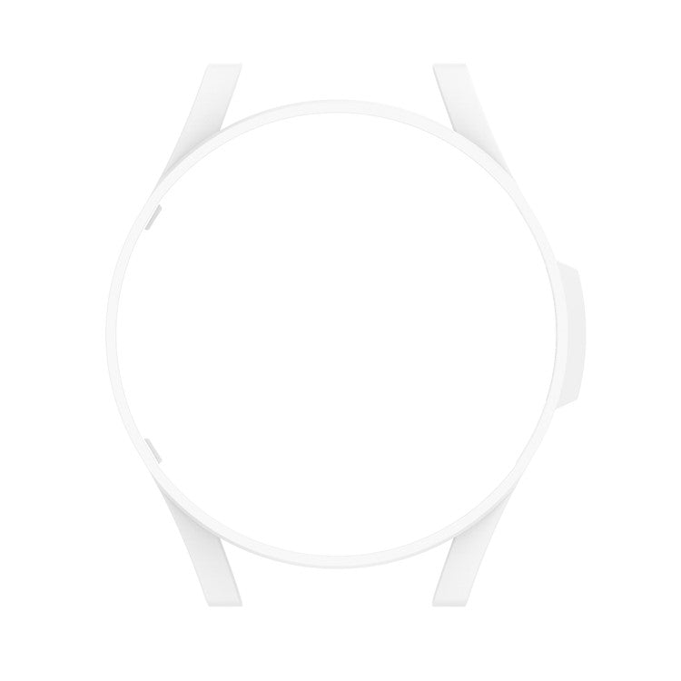 Shockproof Half Watch Protective Cover Film Hollowed PC Watch Frame Case for Samsung Galaxy Watch4 Classic 42mm - White