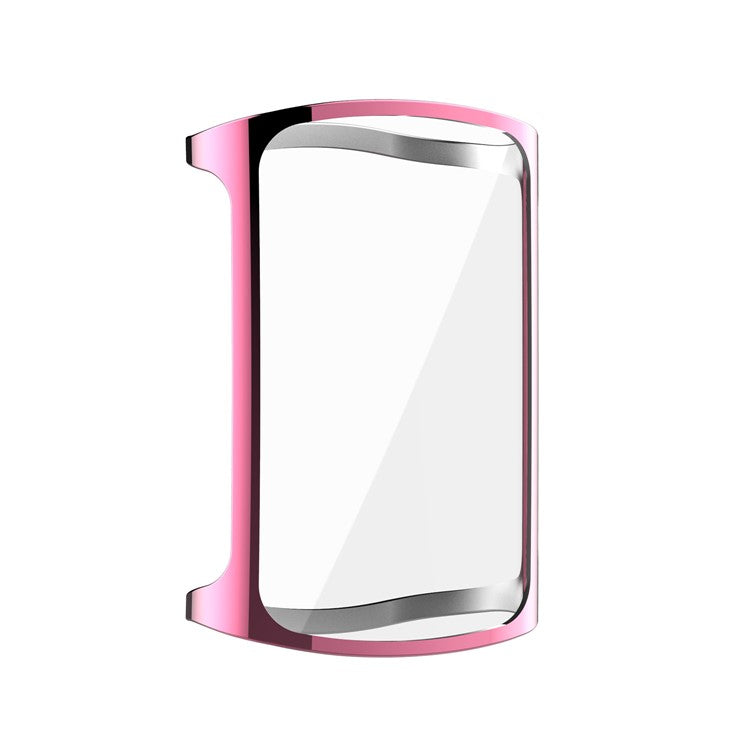 Overall Protective Soft TPU Electroplated Case Ultra-Thin Cover for Fitbit Charge 5 - Pink