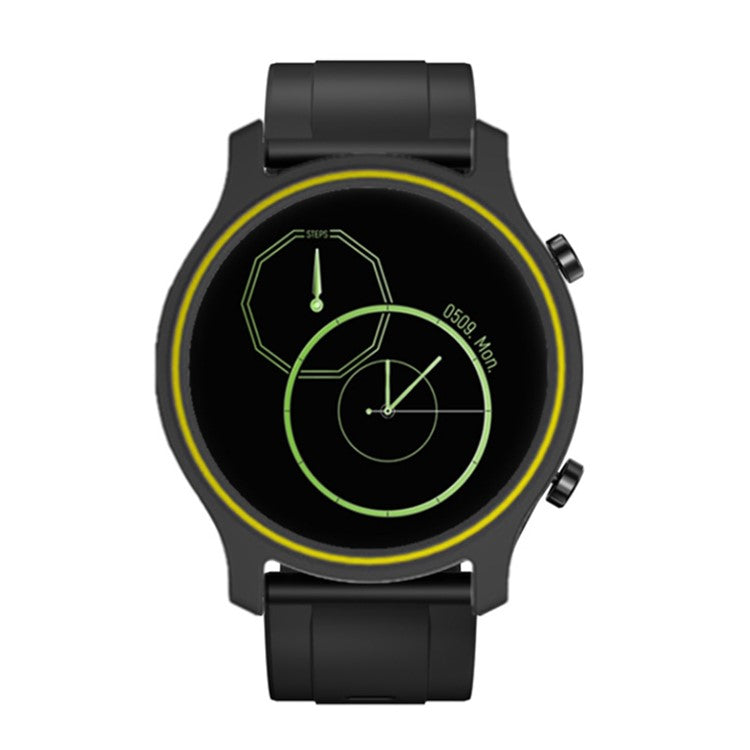 Dual Color Anti-scratch PC Smart Watch Frame Case Cover Protector for Xiaomi Haylou RS3 LS04 - Black/Yellow