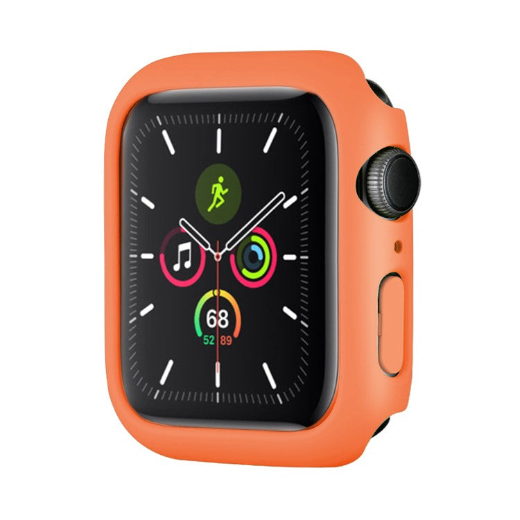 Hard PC Rubberized Watch Case Frame Cover for Apple Watch Series 9 / 8 / 7 41mm - Orange