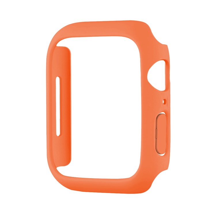 Hard PC Rubberized Watch Case Frame Cover for Apple Watch Series 9 / 8 / 7 41mm - Orange