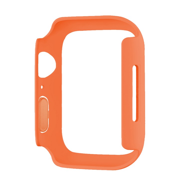 Hard PC Rubberized Watch Case Frame Cover for Apple Watch Series 9 / 8 / 7 41mm - Orange
