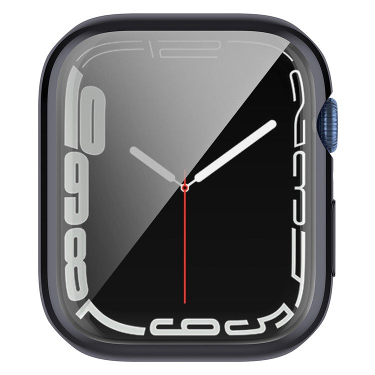 Stylish Electroplating TPU Watch Case Full Protective Case for Apple Watch Series 9 / 8 / 7 45mm - Dark Grey