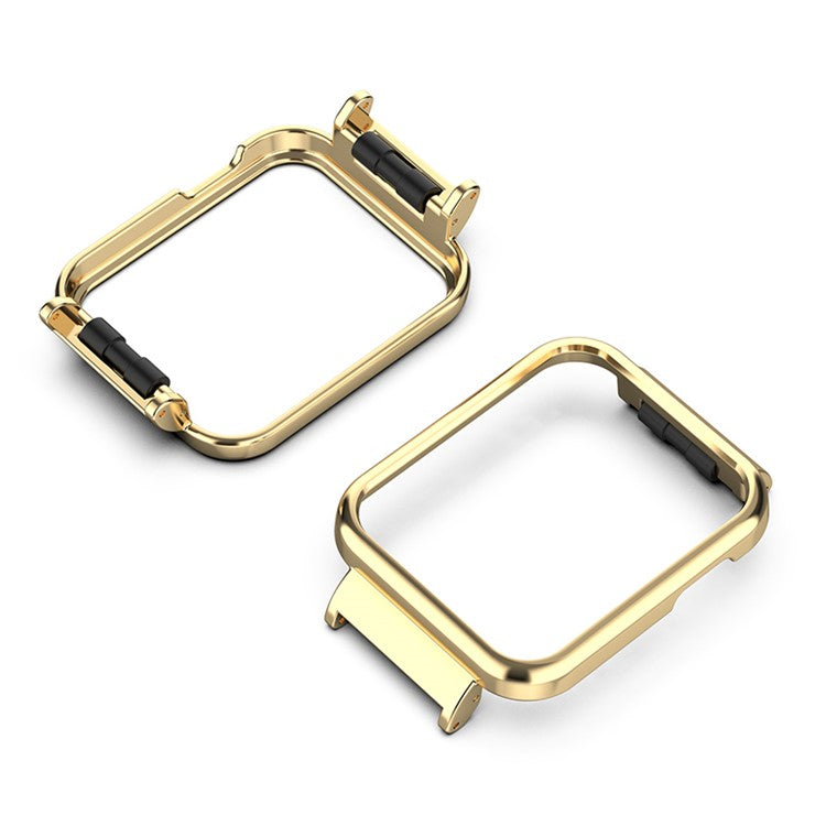 Anti-scratch Metal Frame Case Protective Shell for Xiaomi Mi Watch Lite / Redmi Watch 1 - Gold