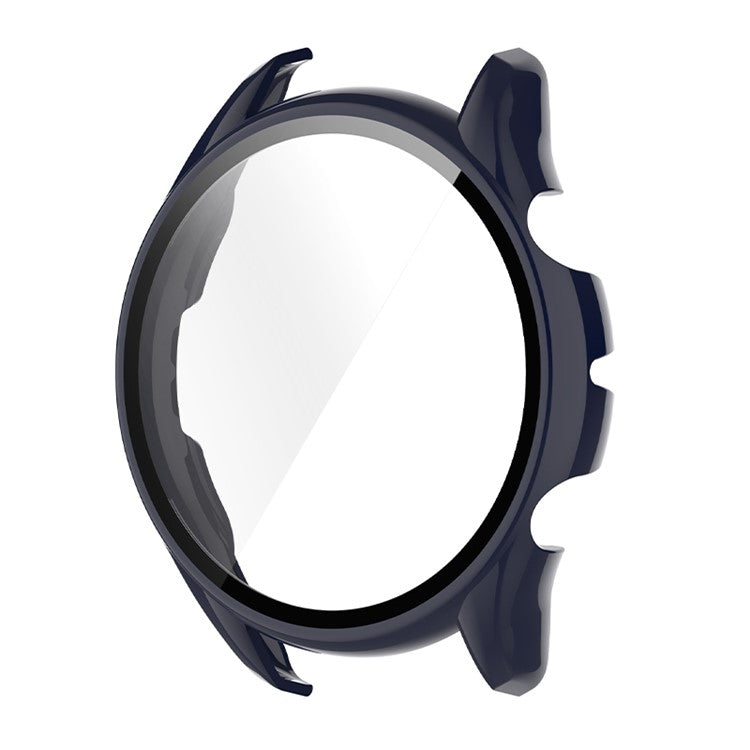 All Around Hard PC Protective Case with Tempered Glass Screen Protector for Huami Amazfit GTR 3 / GTR 3 Pro - Midnight Blue