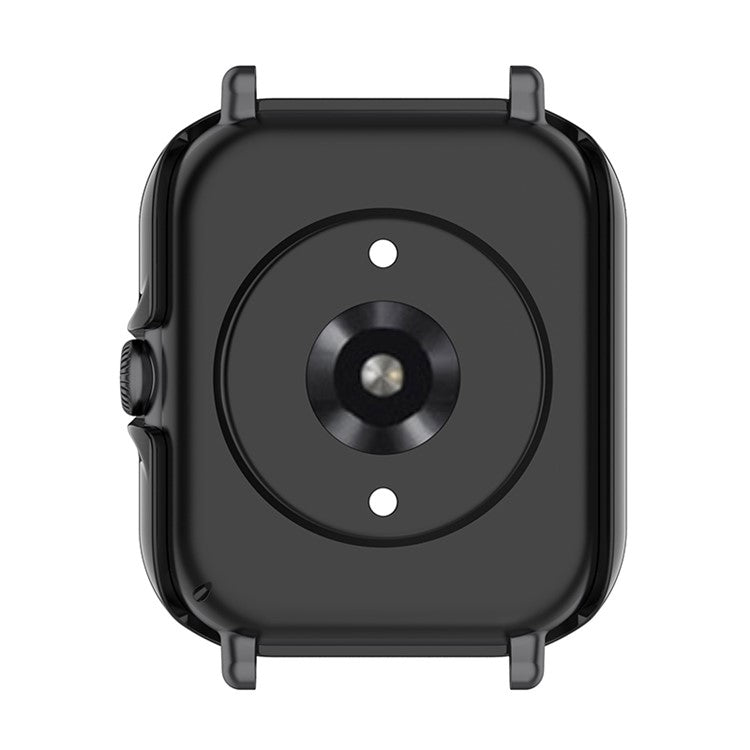 Ultra-Thin Bumper Full Cover Hard PC Protective Case with Tempered Glass Screen Protector for Huami Amazfit GTS 3 - Black