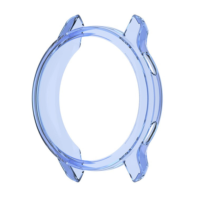 Soft TPU Shock Absorption Hollowed Half-pack Clear Protective Cover for Garmin Venu 2S - Transparent Blue