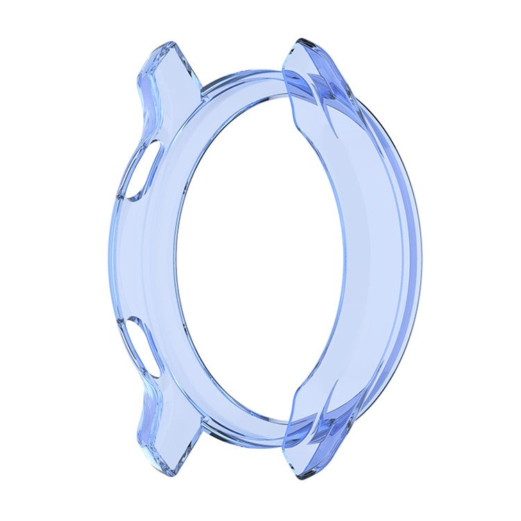 Soft TPU Shock Absorption Hollowed Half-pack Clear Protective Cover for Garmin Venu 2S - Transparent Blue
