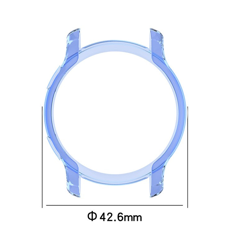 Soft TPU Shock Absorption Hollowed Half-pack Clear Protective Cover for Garmin Venu 2S - Transparent Blue