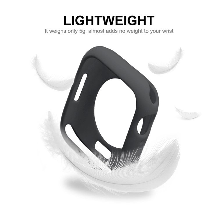 ENKAY HAT PRINCE for Apple Watch Series 9 / 8 / 7 41mm Scratch-resistant TPU Watch Case Cover with Hot Bending Curved Full Size PET Screen Protective Film - Red