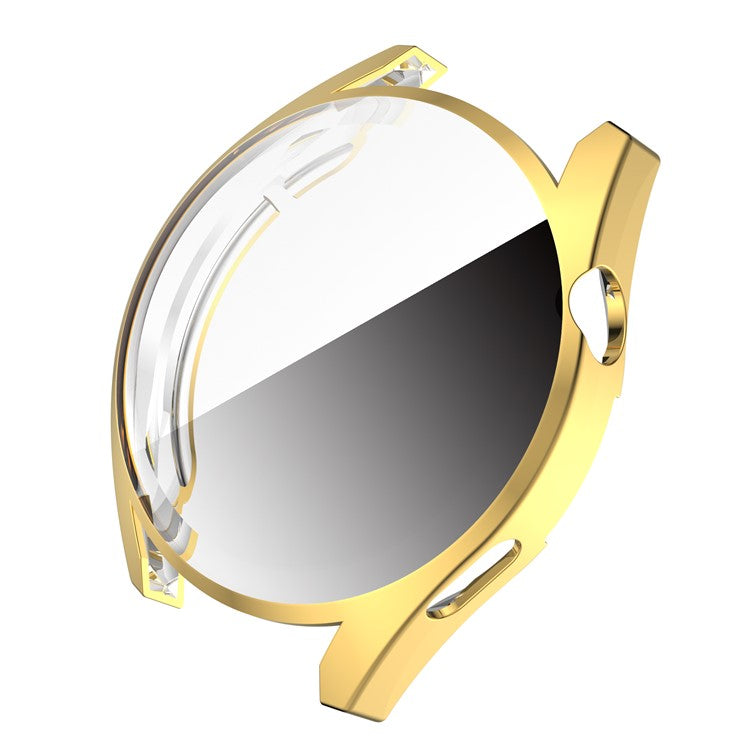 Anti-scratch Electroplating TPU Protective Watch Case Protector Cover for Huawei Watch GT 3 42mm - Gold